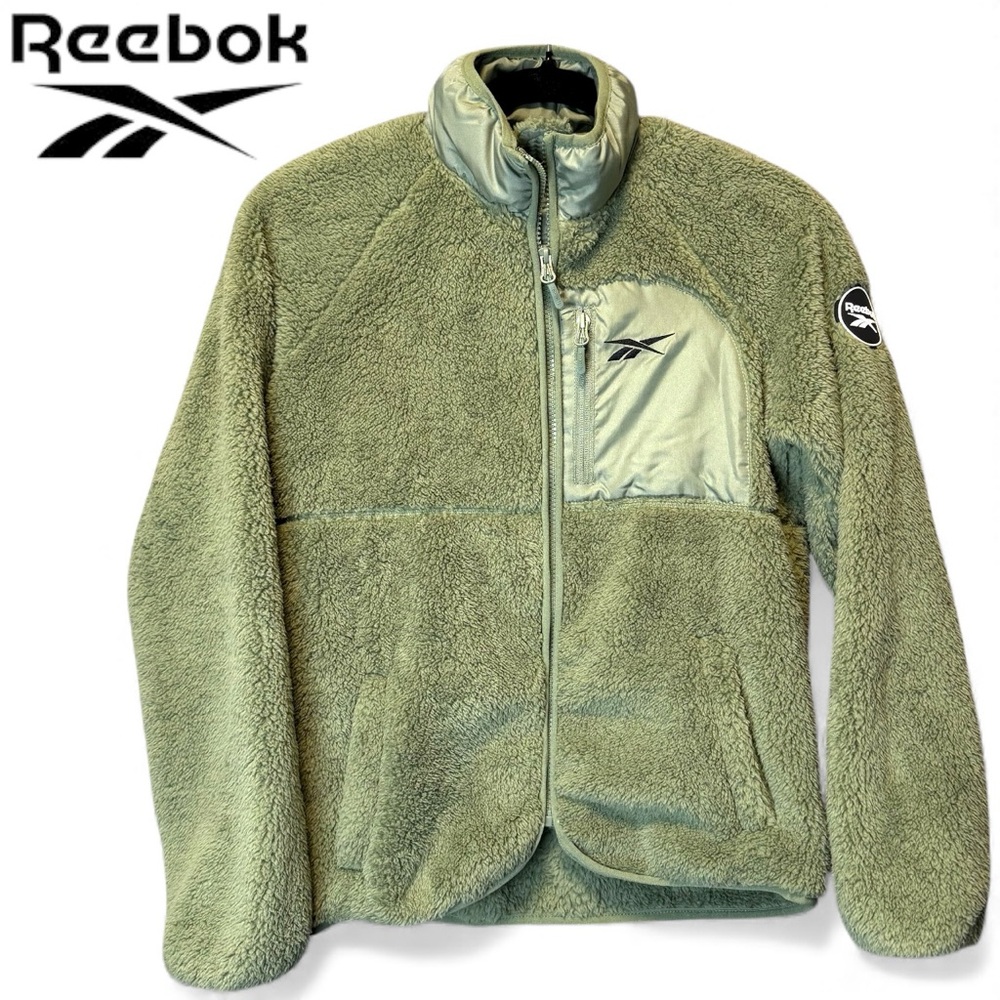 REEBOK Girls Sherpa Full Zip Jacket Size Large (14/16)  Green NEW $60 msrp